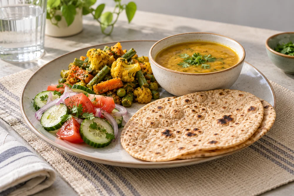 Representative balanced Indian meal